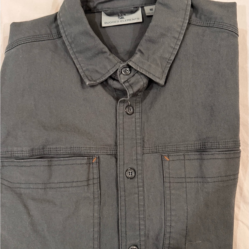 Rugged Elements Men’s Gray Work Shirt Size Medium